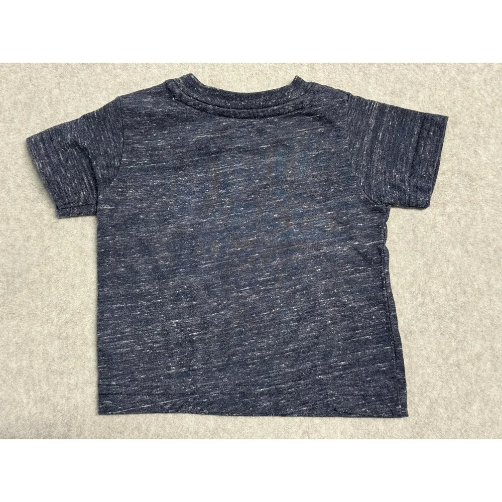 Superman Shirt Infant 0-3‎ Months Blue Heather Logo Short Sleeve DC Comics